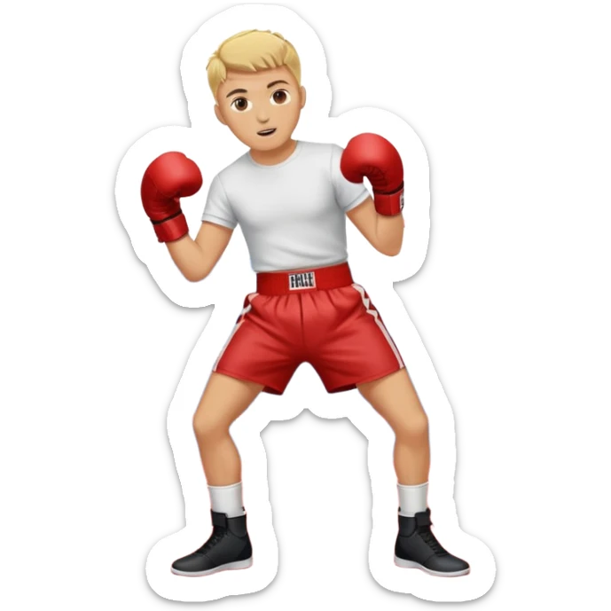 A person doing the giddy dance on top of Jake paul sticker