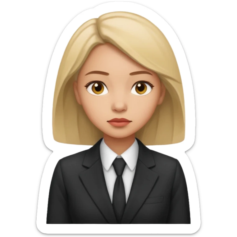 the woman in suits thinks about a lot of people sticker