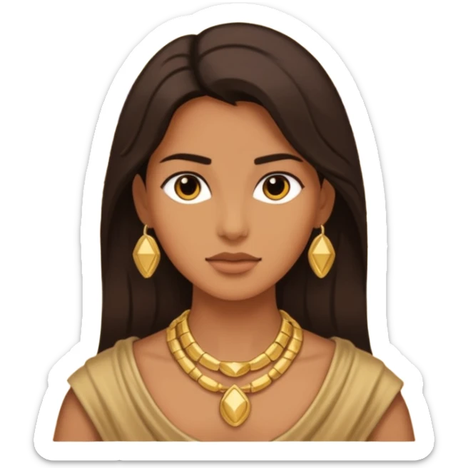 person living in desert just face, hair showing, heavy accessory sticker