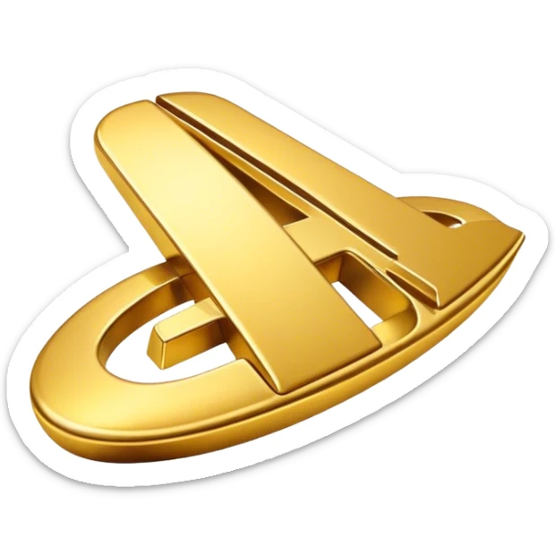 Cohete dorado con el logotipo de Afrimex, que simboliza el crecimiento. sticker