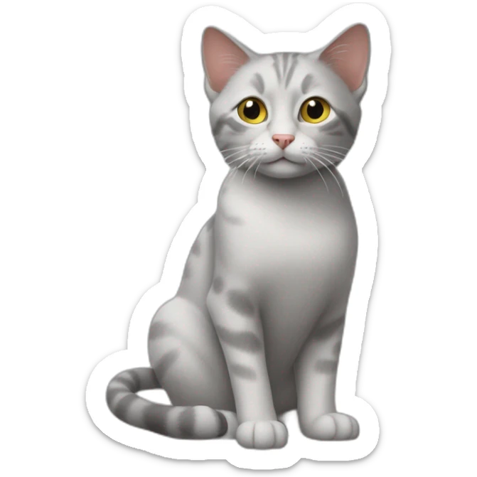 The cat is like a boy in the movie home alone sticker