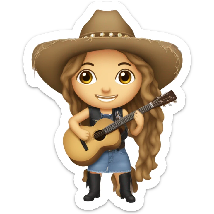 Katie Kaupp as a country musician in Las Vegas sticker