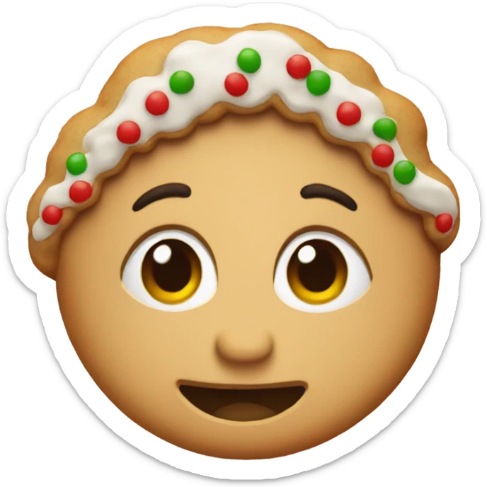Christmas cookie sticker