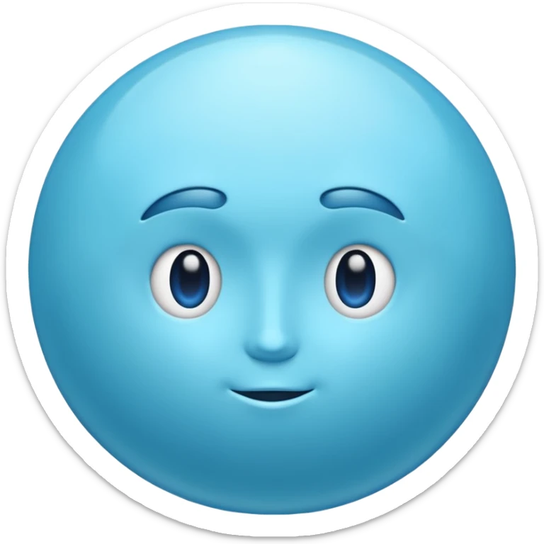 Can you make me an emoji of a blue planet? URANUS sticker