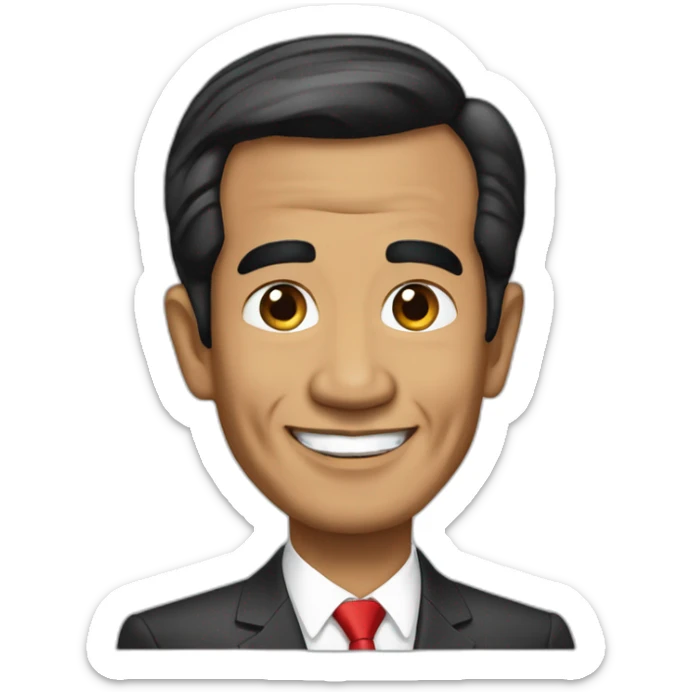 the man who becomes president of indonesia, Joko widodo sticker