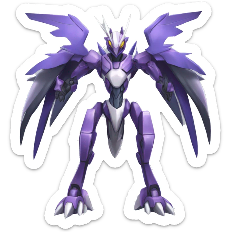  Cool Edgy Godly Futuristic Digimon-Fakemon-Genesect-Palkia-Dialga full body sticker