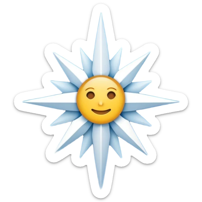 carré, fond bleu avec symboles de la santé sticker