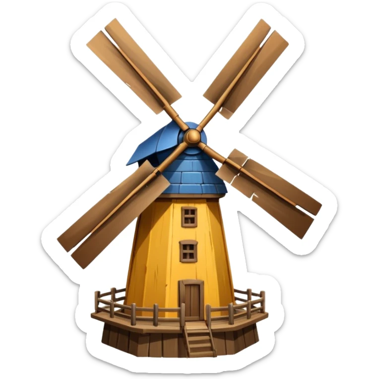 Windmühle sticker