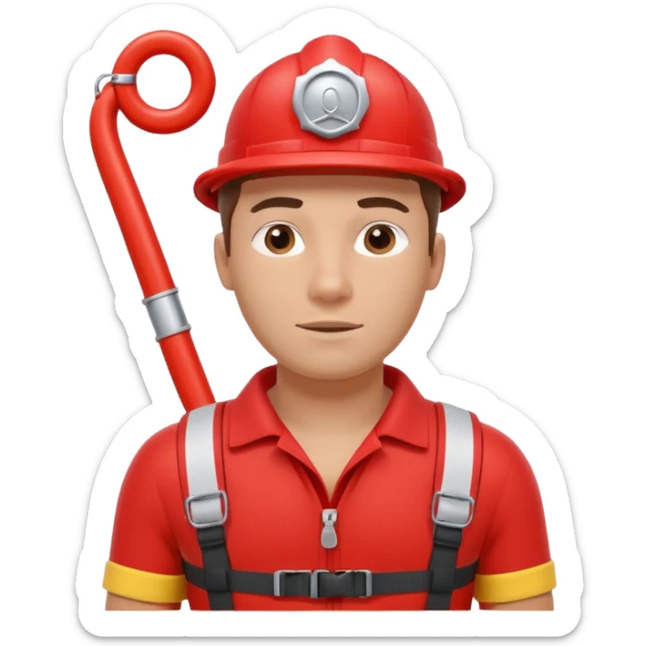lifeguard portrait, head and shoulders only, wearing red lifeguard uniform, rescue whistle and buoy strap visible, confident alert expression, beach safety vibe, 3D cartoon, mobile game icon style, clean background, no text, no watermark
 sticker
