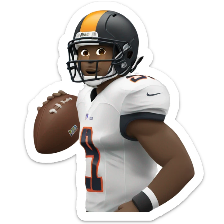 A football player with D.MAJANO at the back of his jersey sticker