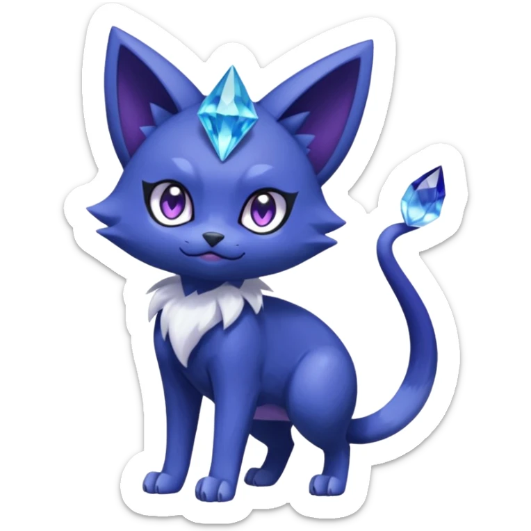 Sableye-Meowstic-Purloin-hybrid-fusion (full body) sticker