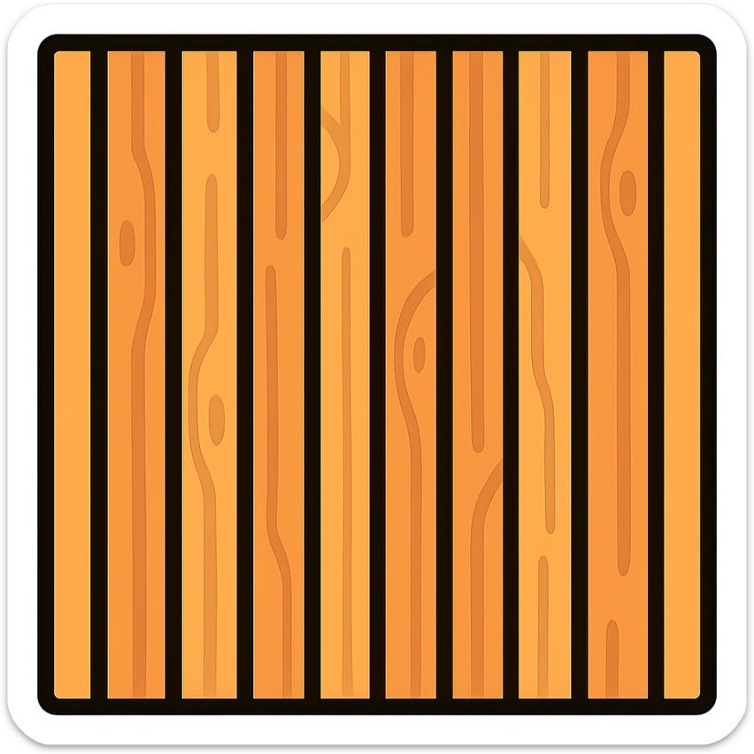 wooden acoustic panel, vertical slats, natural wood color, clean look sticker