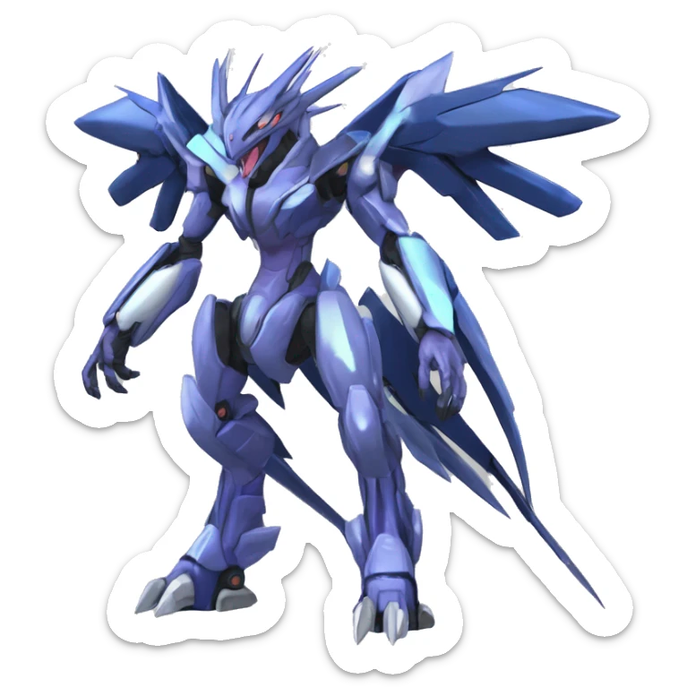  Cool Edgy Godly Futuristic Digimon-Fakemon-Genesect-Palkia-Dialga full body sticker