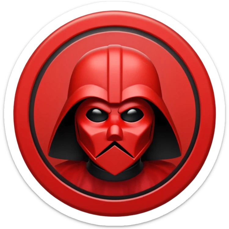i want a red sith empire . roblox clan based imagine were the logo is a red cirlce with differet desings in it sticker