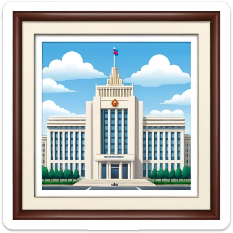 Ministry of Foreign Affairs of Russia building sticker