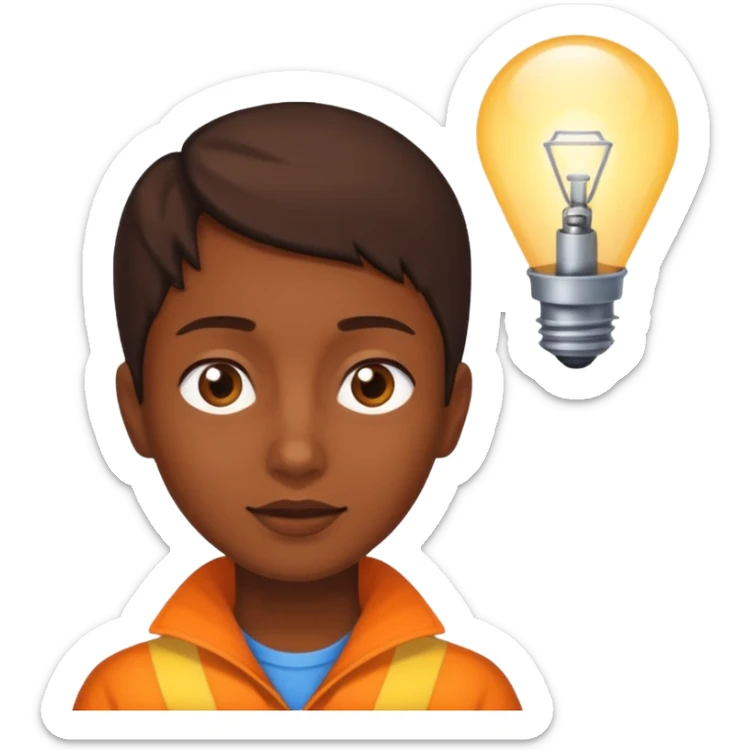 eine Person wird von einer Lampe von oben angestrahlt, sichtbarer Lichtkegel sticker