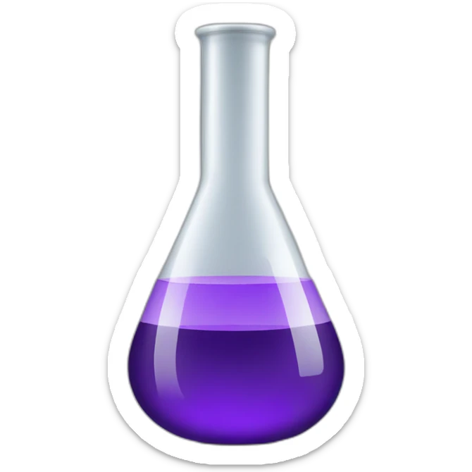 chemist's flask sticker