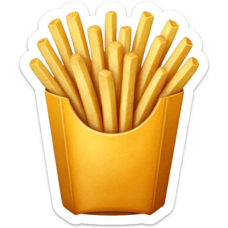 Porzione di patatine piccola, media e grande sticker