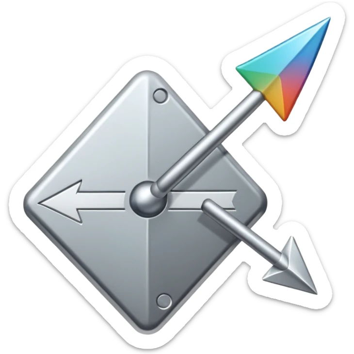 An upward-pointing arrow with "+1" or "LVL UP" text next to it. arrow and plus sign should be seperate sticker