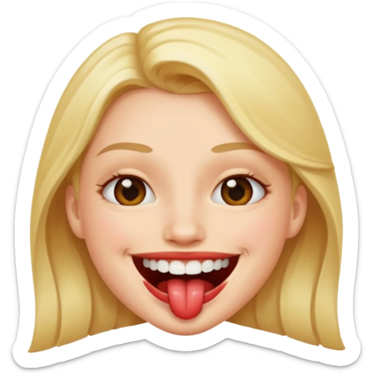 smiley qui se mord la levre  inferieur de maniere sexy sticker