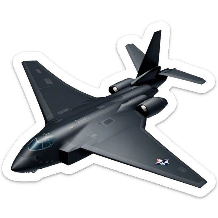 Military Bomber - B-2 Spirit - Northrop Grumman (Model Year: 2021) (Iconic colour: Stealth black) sticker
