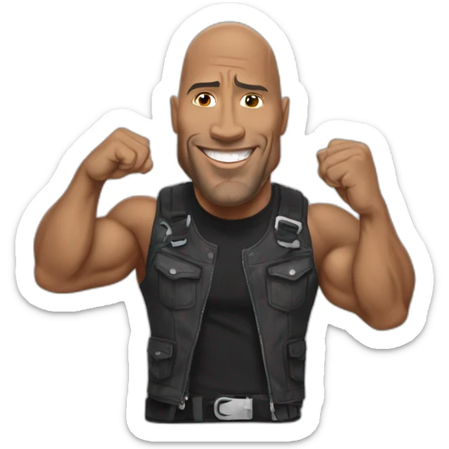 The rock qui fait un pouce en l'air sticker
