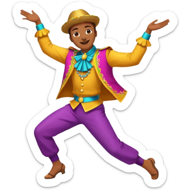 11 crea un emoji de una persona bailando caporal sticker