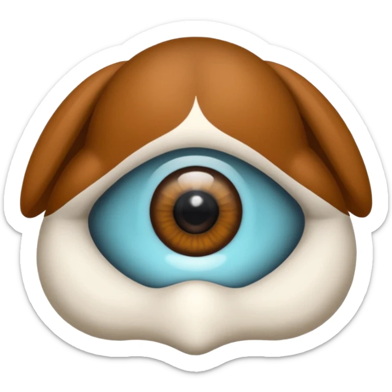 écureuil tenant une énorme loupe devant ses yeux, air curieux sticker