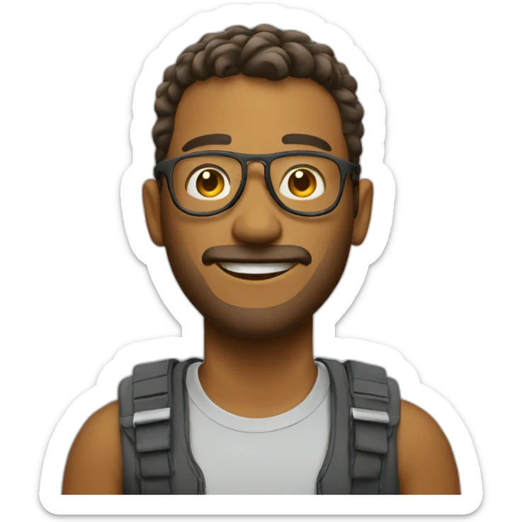 cool marketing guy sticker