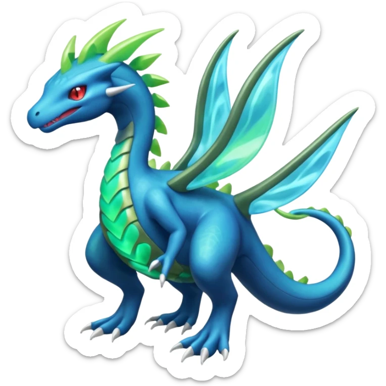 Salamence-Cresselia-Zygarde-Electrike-Manectric-Fakémon-fusion, full body sticker