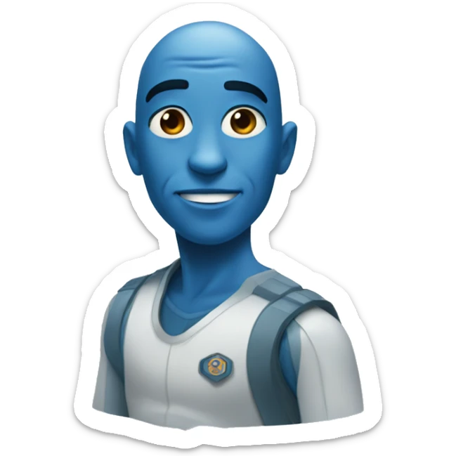 Blue character from the science -fiction movie Avatar the way of water  sticker
