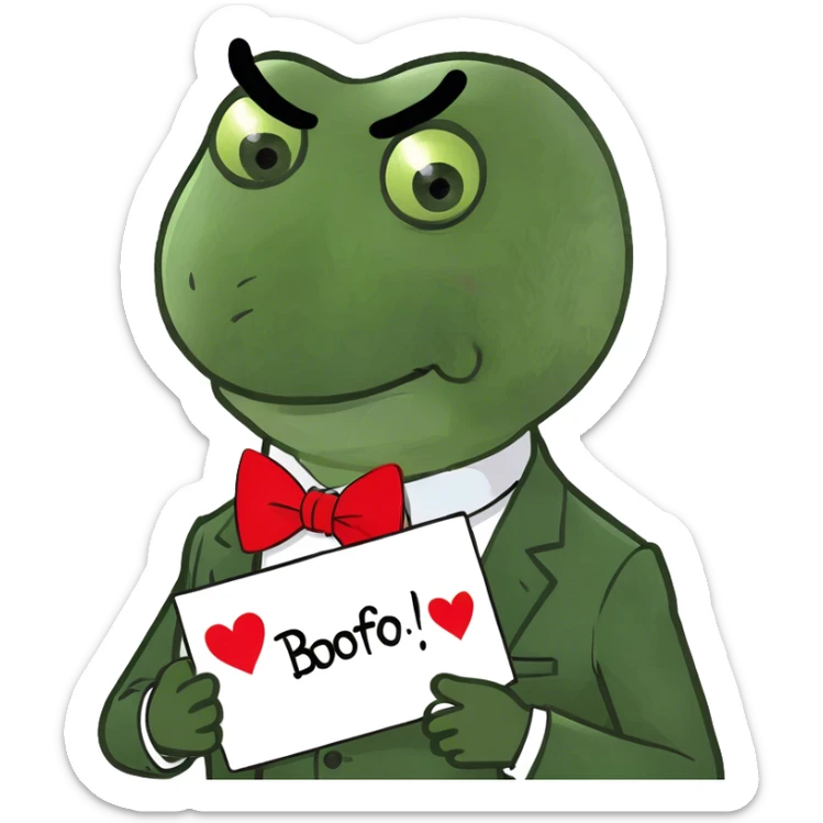 valentine themed birthday greeting by the original godfather portrayed by marlon brando sticker