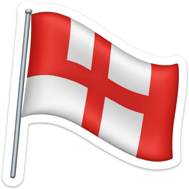 The herb of Rokiškis as a flag: devided in 4 parts... sticker