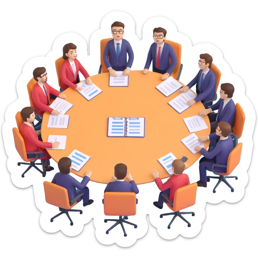 product owner emoji, person leading a team meeting sticker