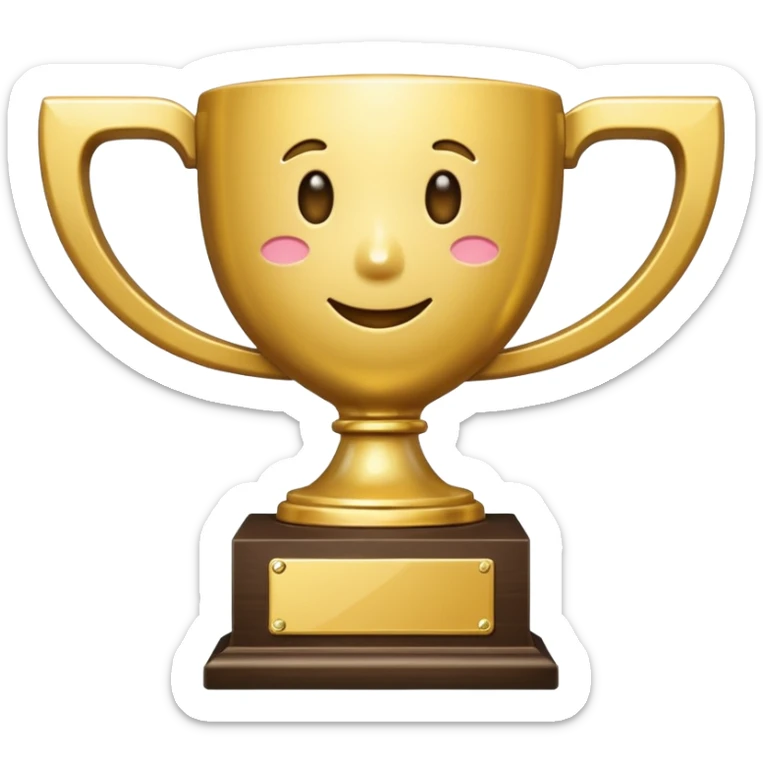 u took all the words off the bottom. y did u take Participation Trophy off the base sticker