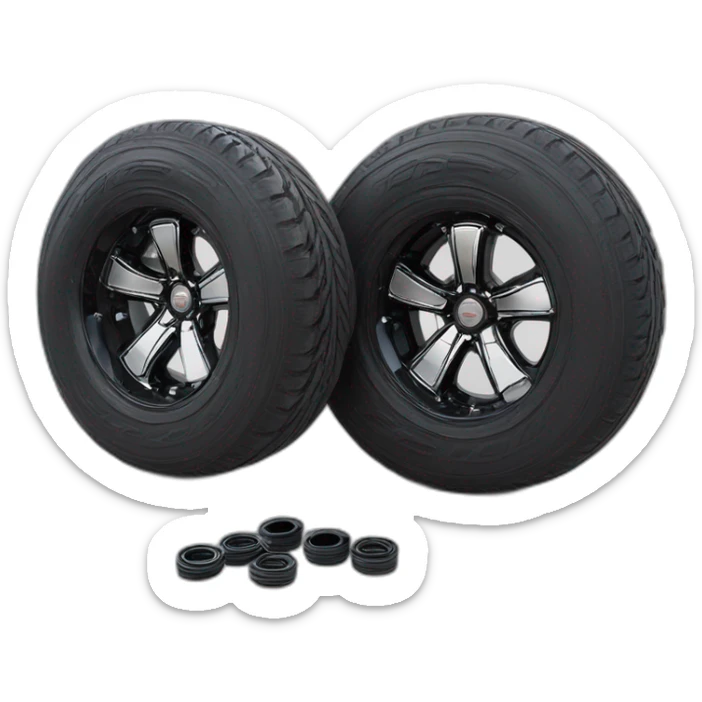 2017 pruis twin turbo v6 2"shocks raised 16"rims wide tread tyres sticker