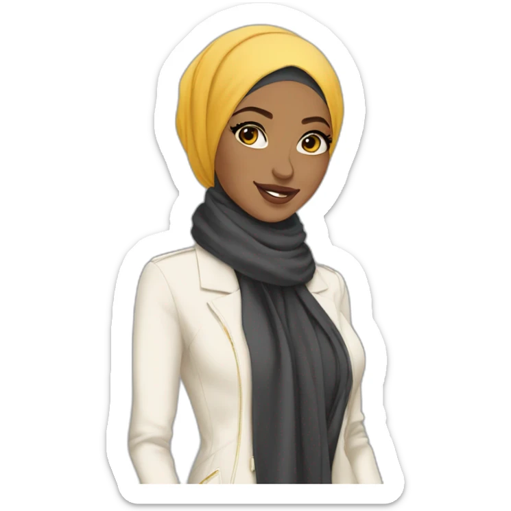 hijabi fashion designer fashionable outlive on fleek sticker