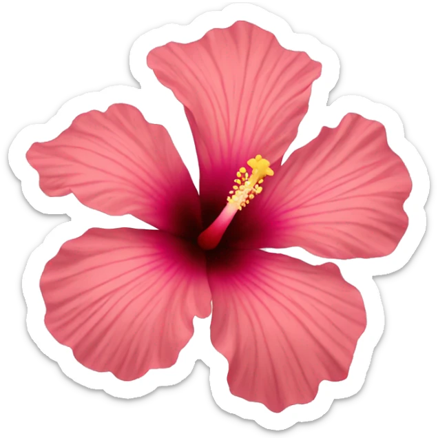 hibiscus flower sticker