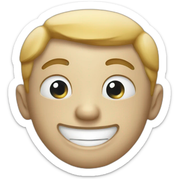 In need of an emoji that expresses 'well done' or success, perhaps something like a gleaming trophy or a triumphant smiling face! sticker