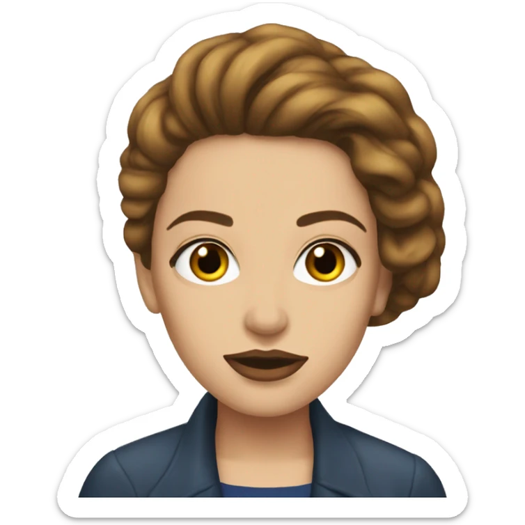 Hot woman listening to Lana Del ray sticker