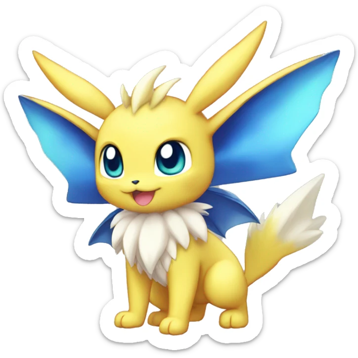 Shiny-Eeveelution-Cute-Fakemon-Dragon-Pokémon-fusion full body sticker