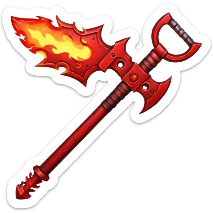 Blood of chaos in god of war  weapon sticker