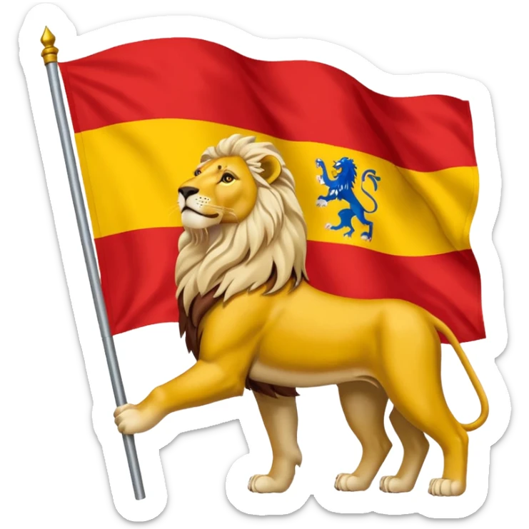 peux tu me faire le drapeau de la ville de Lyon comme celui là🇫🇷 sticker