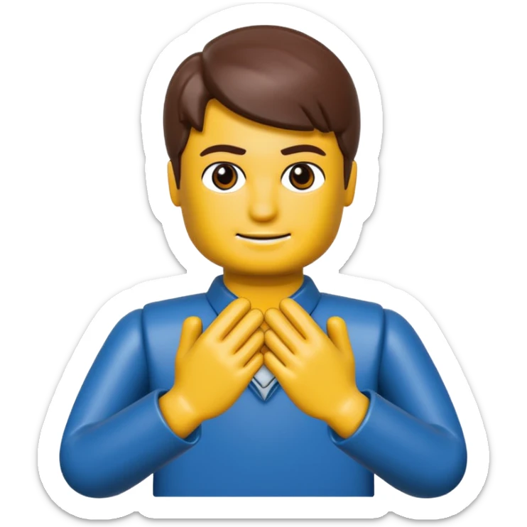 the hands need to be around the neck, hands like a lego person sticker