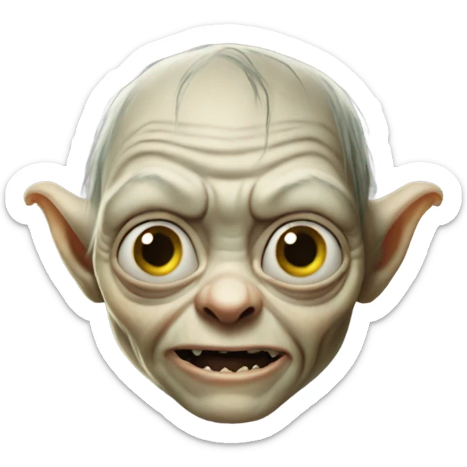 Gollum from lord of the rings  sticker
