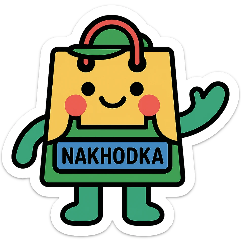 The mascot should be dressed in green clothing typical for grocery store employees sticker