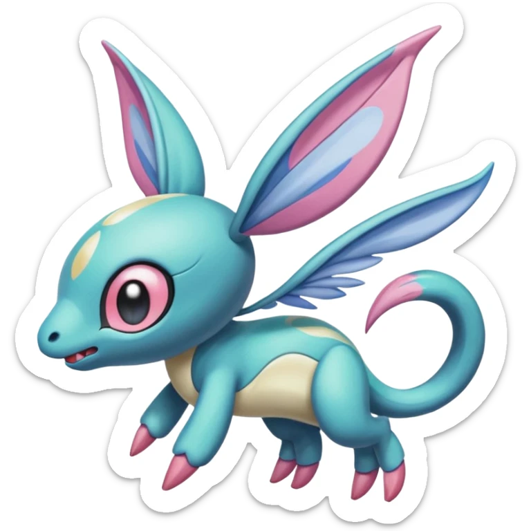 Meloetta-Trico-Cresselia-Palkia-Stitch-Fakémon-creature-hybrid sticker