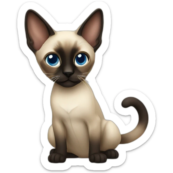 Siamese sticker