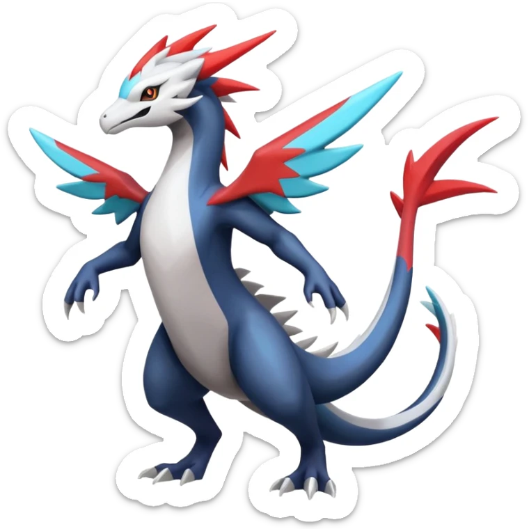 Silvally-Kyurem-Amaura-Latias-Salandit-fusion, full body sticker