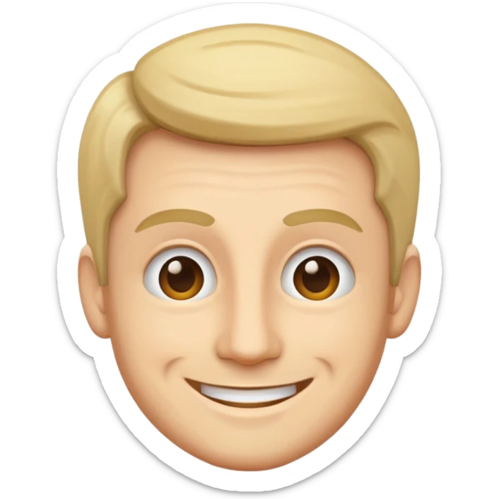 portrait of Imants Ziedonis, emoji style, no background sticker